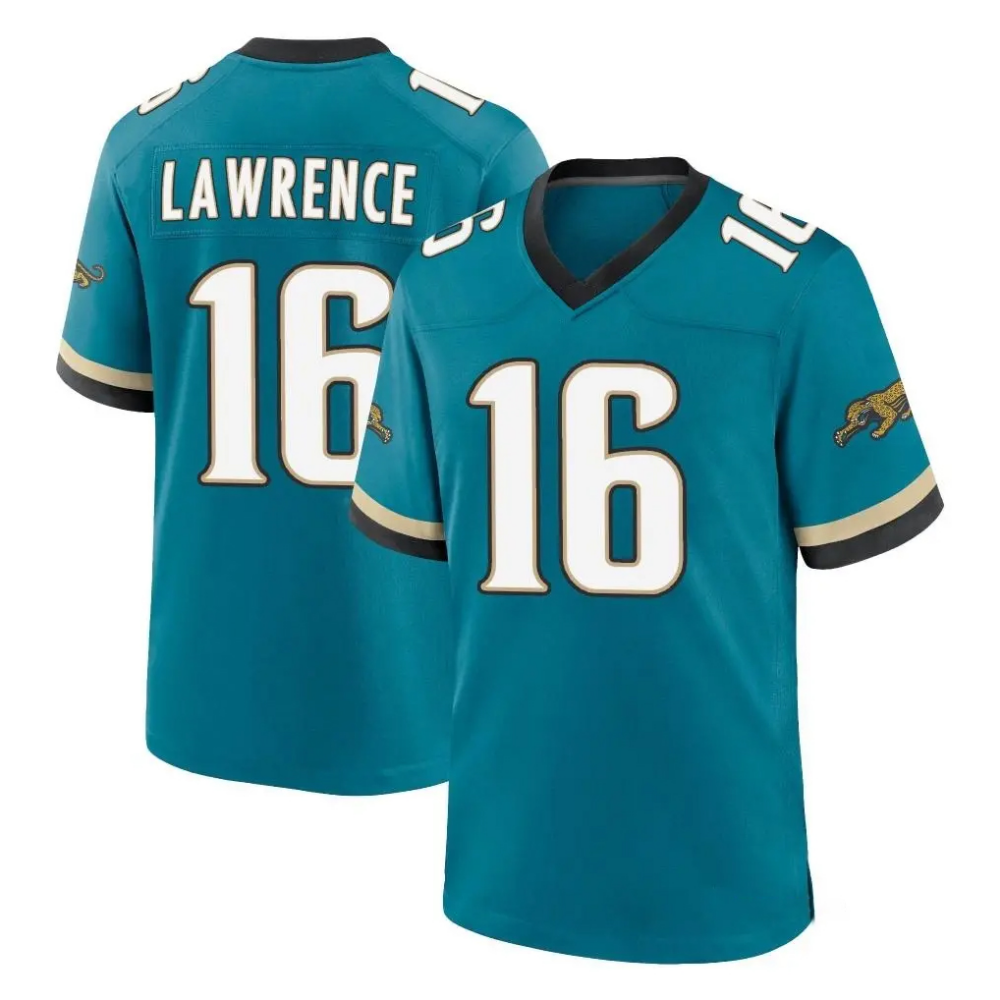 J.Jaguars #16 Trevor Lawrence Player Teal Prowler Throwback Limited Home Game Stitched Football Jersey