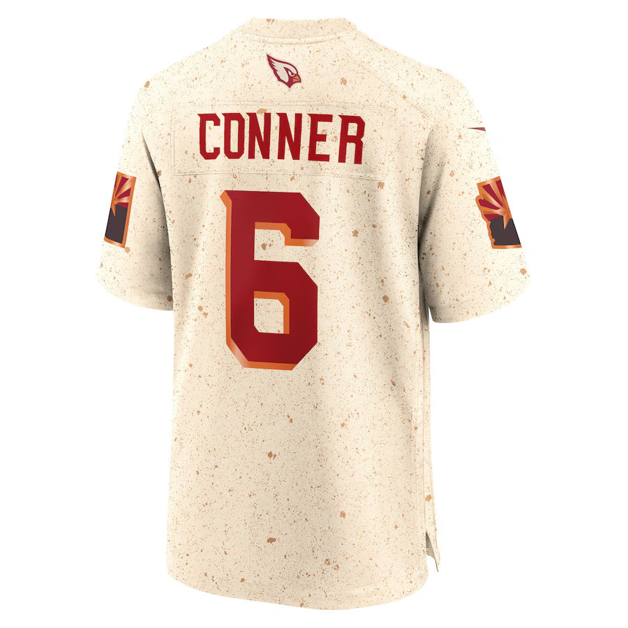 A.Cardinals #6 James Conner 2025 Rivalries Collection Game Jersey - Natural