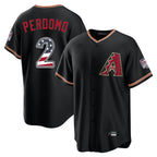 Arizona Diamondbacks #2 Geraldo Perdomo Player Black USA 250 Fourth of July Game Home Stitched Baseball Jersey