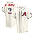Arizona Diamondbacks #2 Geraldo Perdomo Player Cream USA 250 Fourth of July Home Game Stitched Baseball Jersey