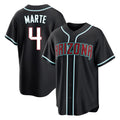 Arizona Diamondbacks #4 Ketel Marte Player Black Home Game Stitched Baseball Jersey