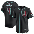 Arizona Diamondbacks #4 Ketel Marte Player Black Limited Home Game Stitched Baseball Jersey