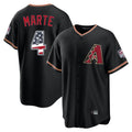 Arizona Diamondbacks #4 Ketel Marte Player Black USA 250 Fourth of July Game Home Stitched Baseball Jersey