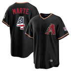Arizona Diamondbacks #4 Ketel Marte Player Black USA 250 Fourth of July Game Home Stitched Baseball Jersey