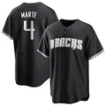 Arizona Diamondbacks #4 Ketel Marte Player Player Black Game Home Stitched Baseball Jersey