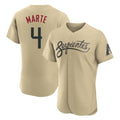 Arizona Diamondbacks #4 Ketel Marte Player Tan City Connect Limited Elite Home Game Stitched Baseball Jersey