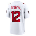A.Falcons #12 Avieon Terrell White Game Football Jersey