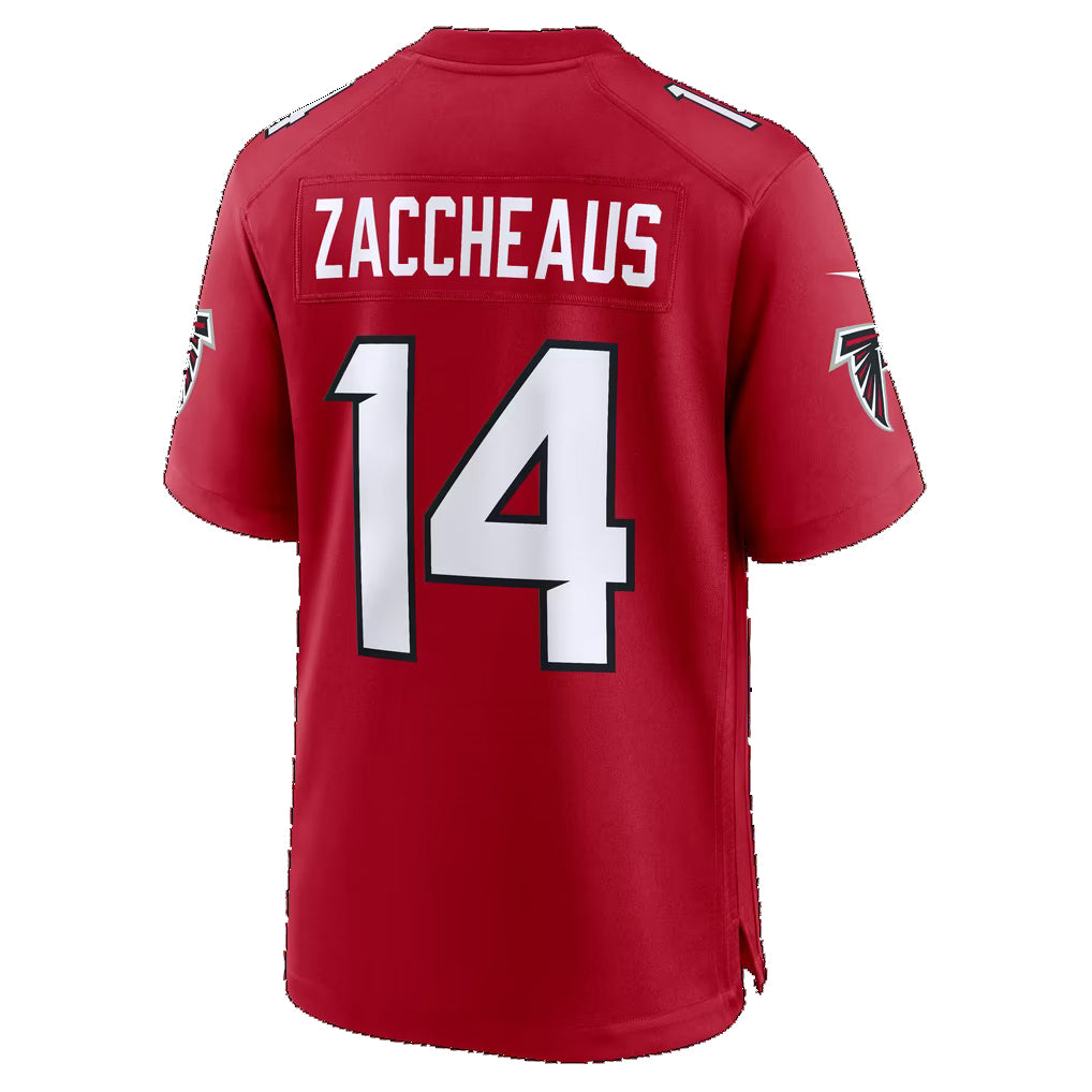 A.Falcons #14 Olamide Zaccheaus Red Team Game Football Jersey