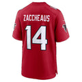 A.Falcons #14 Olamide Zaccheaus Red Team Game Football Jersey
