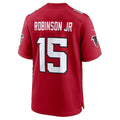 A.Falcons #15 Brian Robinson Jr. Red Team Game Football Jersey