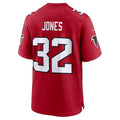 A.Falcons #32 Cash Jones Red Team Game Football Jersey