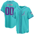 Arizona Diamondbacks 2024 Teal Purple Custom Jersey – Teal Baseball Jersey