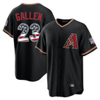 Arizona Diamondbacks #23 Zac Gallen Player Black USA 250 Fourth of July Game Home Stitched Baseball Jersey