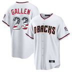 Arizona Diamondbacks #23 Zac Gallen Player White USA 250 Fourth of July Home Game Stitched Baseball Jersey