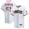 Arizona Diamondbacks #51 Randy Johnson Player White USA 250 Fourth of July Home Game Stitched Baseball Jersey