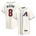 Arizona Diamondbacks #8 James McCann Player Cream Home Game Stitched Baseball Jersey