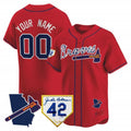 Atlanta Braves 2024 Robinson & Georgia Patch Vapor Premier Limited Custom Jersey – Red Baseball Jersey
