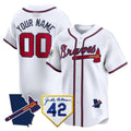Atlanta Braves 2024 Robinson & Georgia Patch Vapor Premier Limited Custom Jersey – White Baseball Jersey