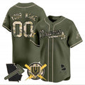Atlanta Braves Armed Forces Day Vapor Premier Limited Custom Jersey –Green Baseball Jersey