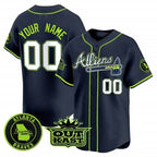 Atlanta Braves Atliens Vapor Premier Limited Custom Jersey – All Stitched-Navy Baseball Jersey