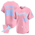 Atlanta Braves Bubblegum Pink Vapor Premier Limited Custom Jersey – All Stitched-Pink Baseball Jersey