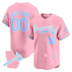 Atlanta Braves Bubblegum Pink Vapor Premier Limited Custom Jersey – All Stitched-Pink Baseball Jersey