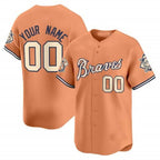 Atlanta Braves Peaches n’ Cream Vapor Premier Limited Custom Jersey – All Stitched-Peache Baseball Jersey