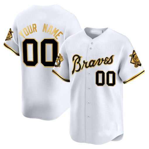 Atlanta Braves Peaches n’ Cream Vapor Premier Limited Custom Jersey – White Baseball Jersey