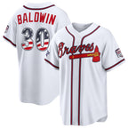 Atlanta Braves #30 Drake Baldwin 2026 All-Star Edition Stars & Stripes White Stadium Baseball Jersey