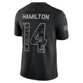 B.Ravens #14 Kyle Hamilton Black 2026 Salute to Service Stitched Limited Football Jersey
