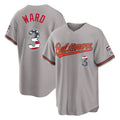 Baltimore Orioles #3 Taylor Ward Player Gray USA 250 Fourth of July Home Game Stitched Baseball Jersey