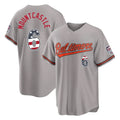 Baltimore Orioles #6 Ryan Mountcastle Player Gray USA 250 Fourth of July Home Game Stitched Baseball Jersey