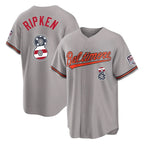 Baltimore Orioles #8 Cal Ripken Player Gray USA 250 Fourth of July Home Game Stitched Baseball Jersey