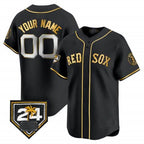 Boston Red Sox 2024 Spring Training Patch Vapor Premier Limited Custom Jersey – All Stitched-Black Baseball Jersey