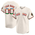 Boston Red Sox Mexico Vapor Premier Limited Custom Jersey – Cream Baseball Jersey