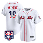Boston Red Sox #19 Roman Anthony Player White USA 250 Fourth of July Limited Home Game Stitched Baseball Jersey