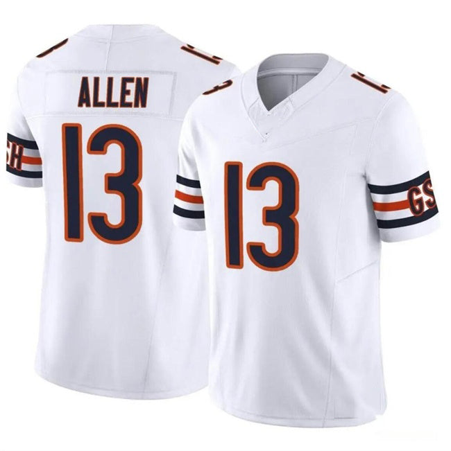 C.Bears #13 Keenan Allen White 2023 F.U.S.E. Vapor Stitched Football Jersey