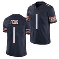C.Bears #1 Justin Fields Navy 2021 Draft Vapor untouchable Limited Stitched Football Jersey