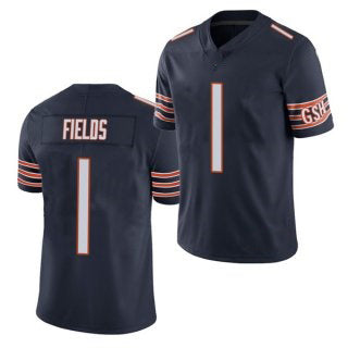 C.Bears #1 Justin Fields Navy 2021 Draft Vapor untouchable Limited Stitched Football Jersey