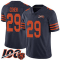 C.Bears #29 Tarik Cohen Navy Blue Alternate Stitched 100th Season Vapor Limited Football Jersey