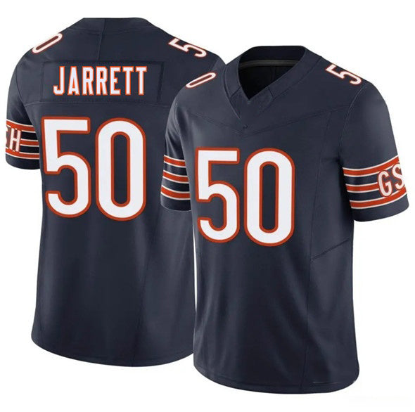 C.Bears #50 Grady Jarrett Navy 2025 F.U.S.E. Vapor Stitched Football Jersey
