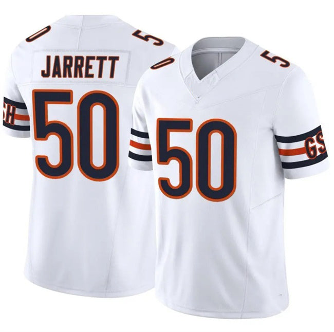 C.Bears #50 Grady Jarrett White 2025 F.U.S.E. Vapor Untouchable Limited Stitched Football Jersey