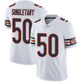 C.Bears #50 Mike Singletary White Stitched Vapor Untouchable Limited Football Jersey