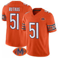 C.Bears #51 Dick Butkus Orange 2025 F.U.S.E. With VMH Patch Vapor Untouchable Limited Stitched Football Jersey