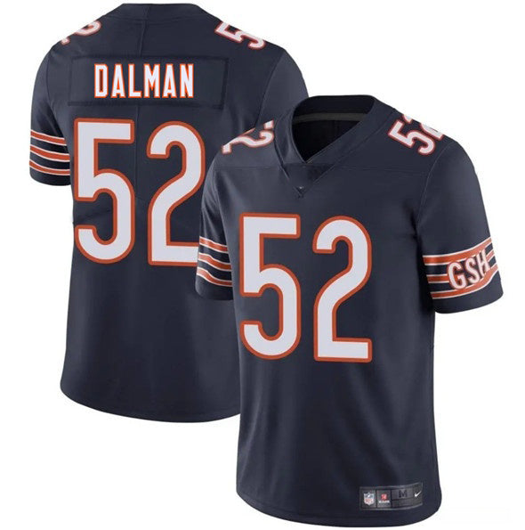 C.Bears #52 Drew Dalman Navy 2025 Vapor Stitched Football Jersey