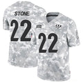 C.Bengals #22 Geno Stone 2024 F.U.S.E Arctic Camo Salute To Service Limited Stitched Football Jersey
