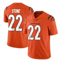 C.Bengals #22 Geno Stone Orange Vapor Untouchable Limited Stitched Football Jersey