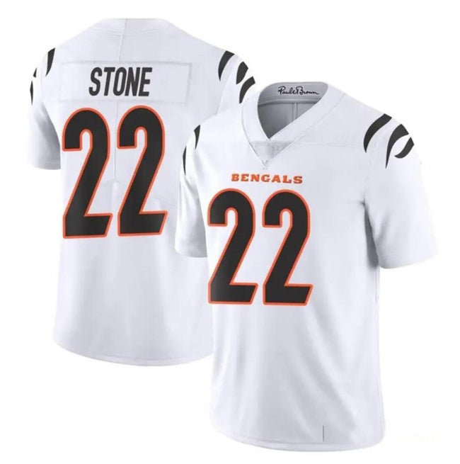 C.Bengals #22 Geno Stone White Vapor Untouchable Limited Stitched Football Jersey