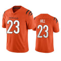 C.Bengals #23 Daxton Hill Orange Vapor Untouchable Limited Stitched Football Jersey