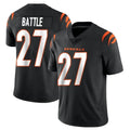 C.Bengals #27 Jordan Battle Player Black Vapor Limited Football Jersey